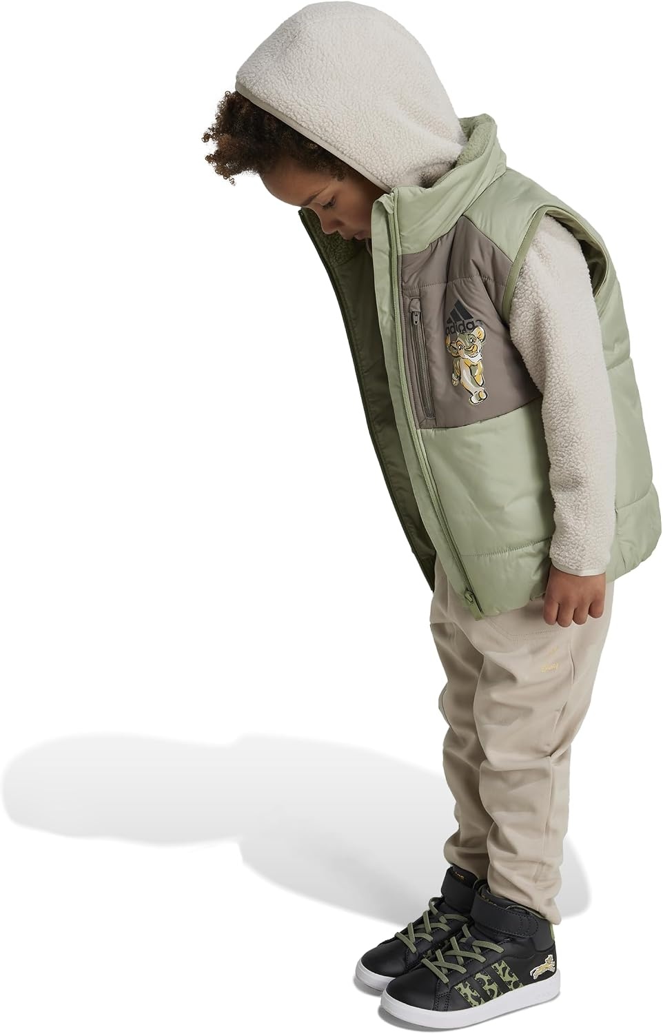 image:imageadidas Kids Disney Lion King Track TopWonder BeigeSemi SparkCarbon