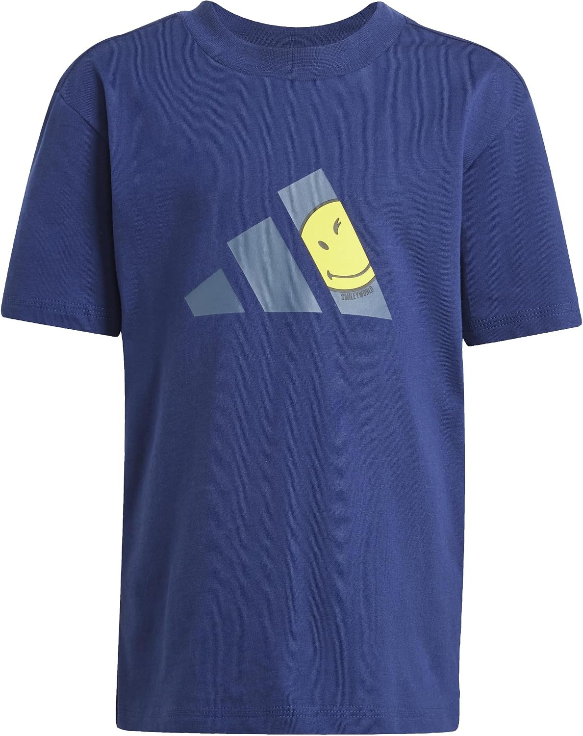 image:imageadidas Kids Smiley World Shorts Summer SetDark BlueWonder BlueBright YellowWhite