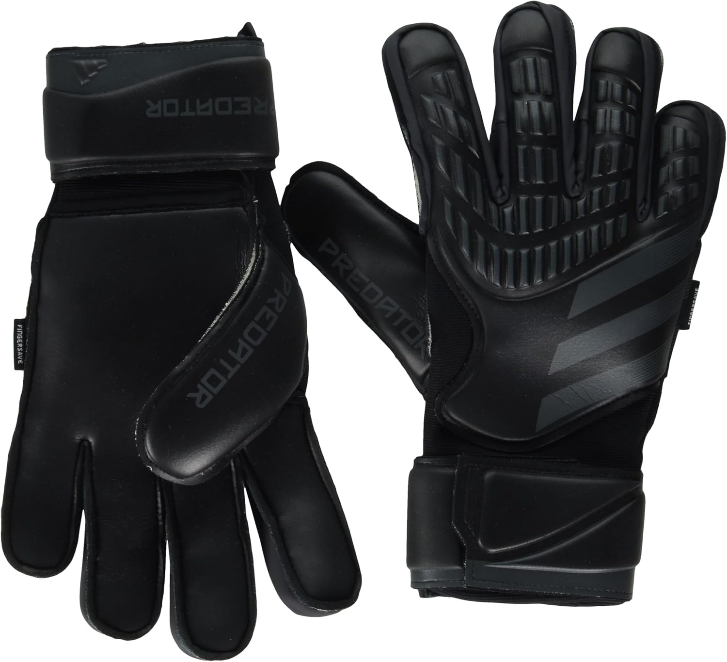 image:imageadidas Match Fingersave Goalkeeper Gloves Athletic WhiteBlackBlack