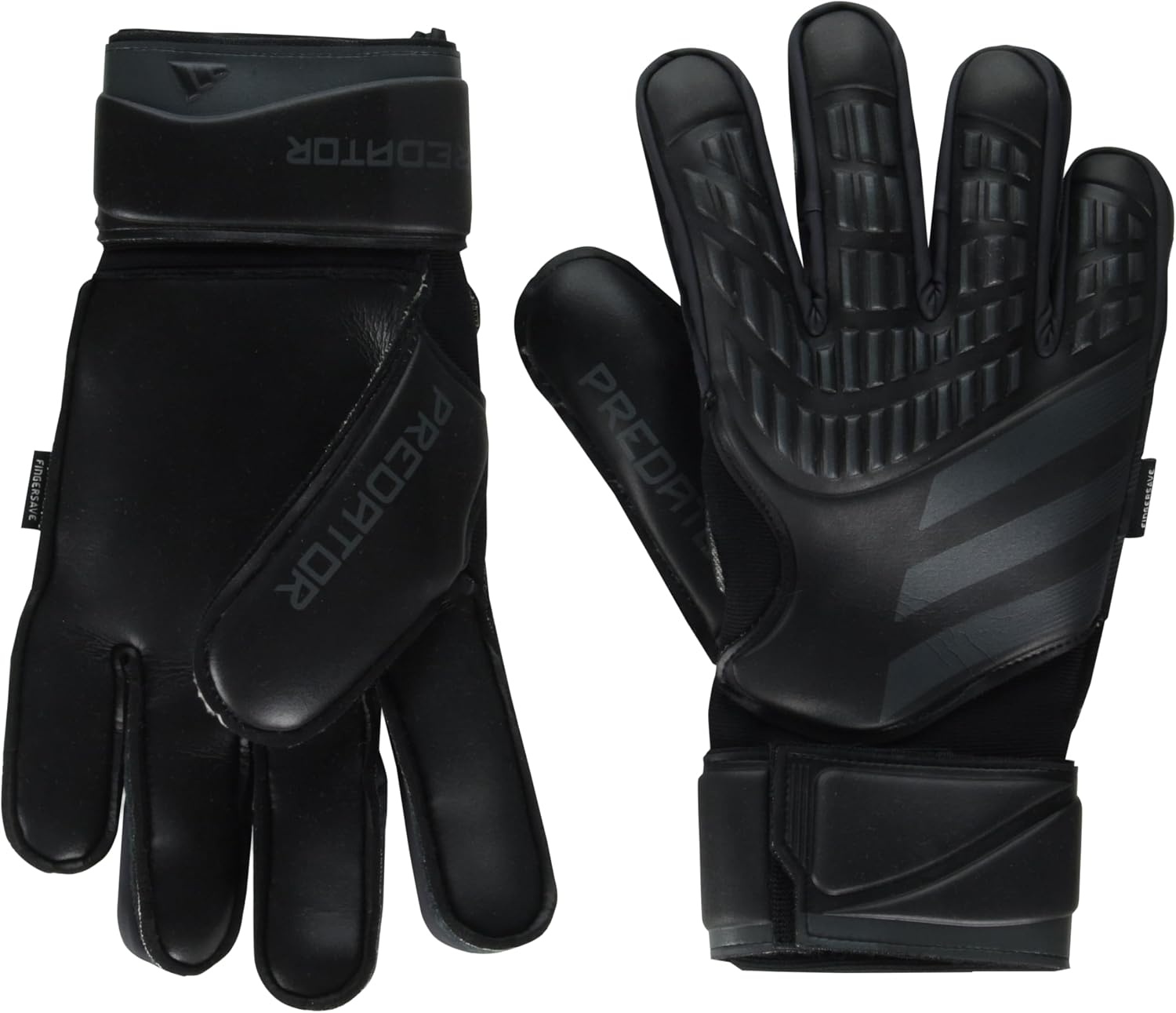 image:imageadidas Match Fingersave Goalkeeper Gloves Athletic WhiteBlackBlack