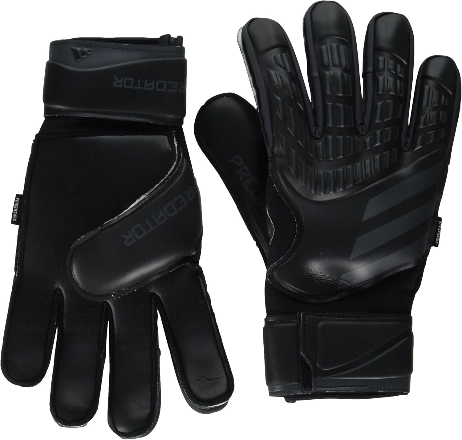 image:imageadidas Match Fingersave Goalkeeper Gloves Athletic WhiteBlackBlack