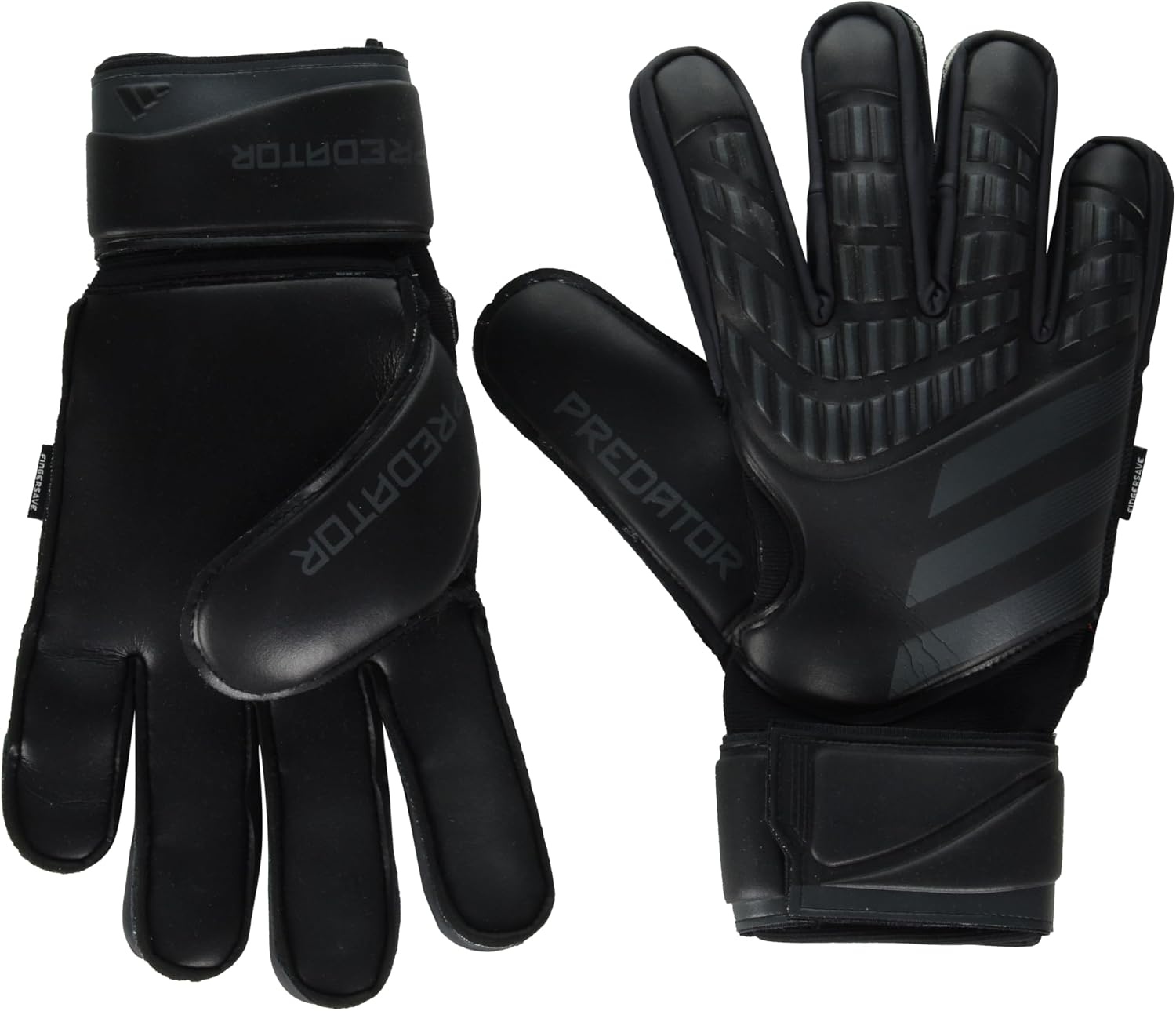 image:imageadidas Match Fingersave Goalkeeper Gloves Athletic WhiteBlackBlack