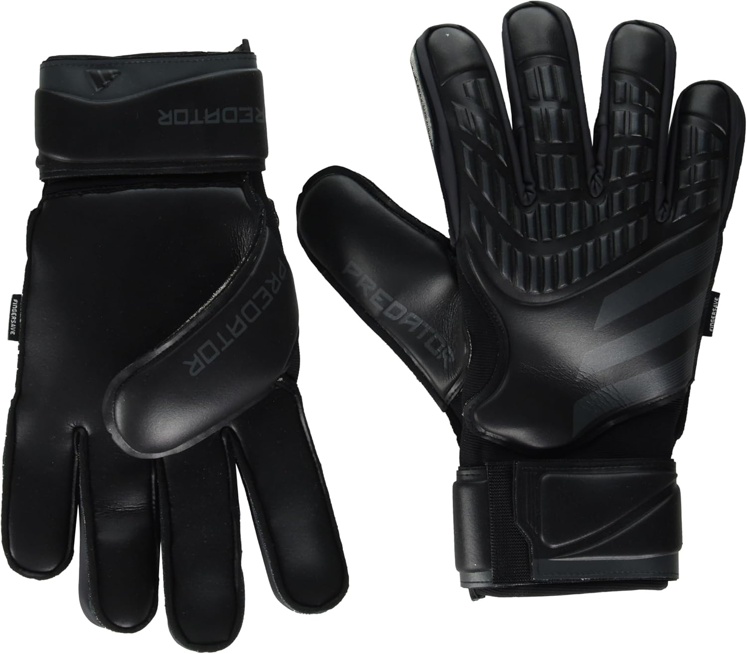 image:imageadidas Match Fingersave Goalkeeper Gloves Athletic WhiteBlackBlack