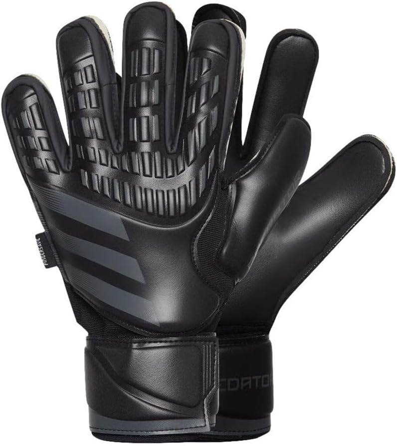 image:imageadidas Match Fingersave Goalkeeper Gloves Athletic WhiteBlackBlack