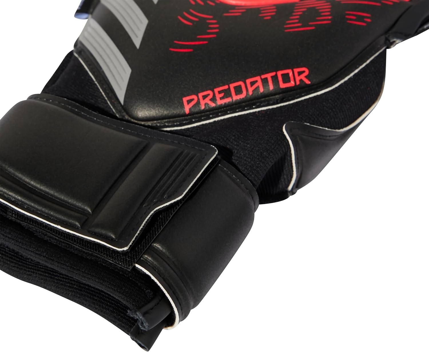 image:imageadidas Match Fingersave Goalkeeper Gloves Athletic WhiteBlackBlackLucid Red