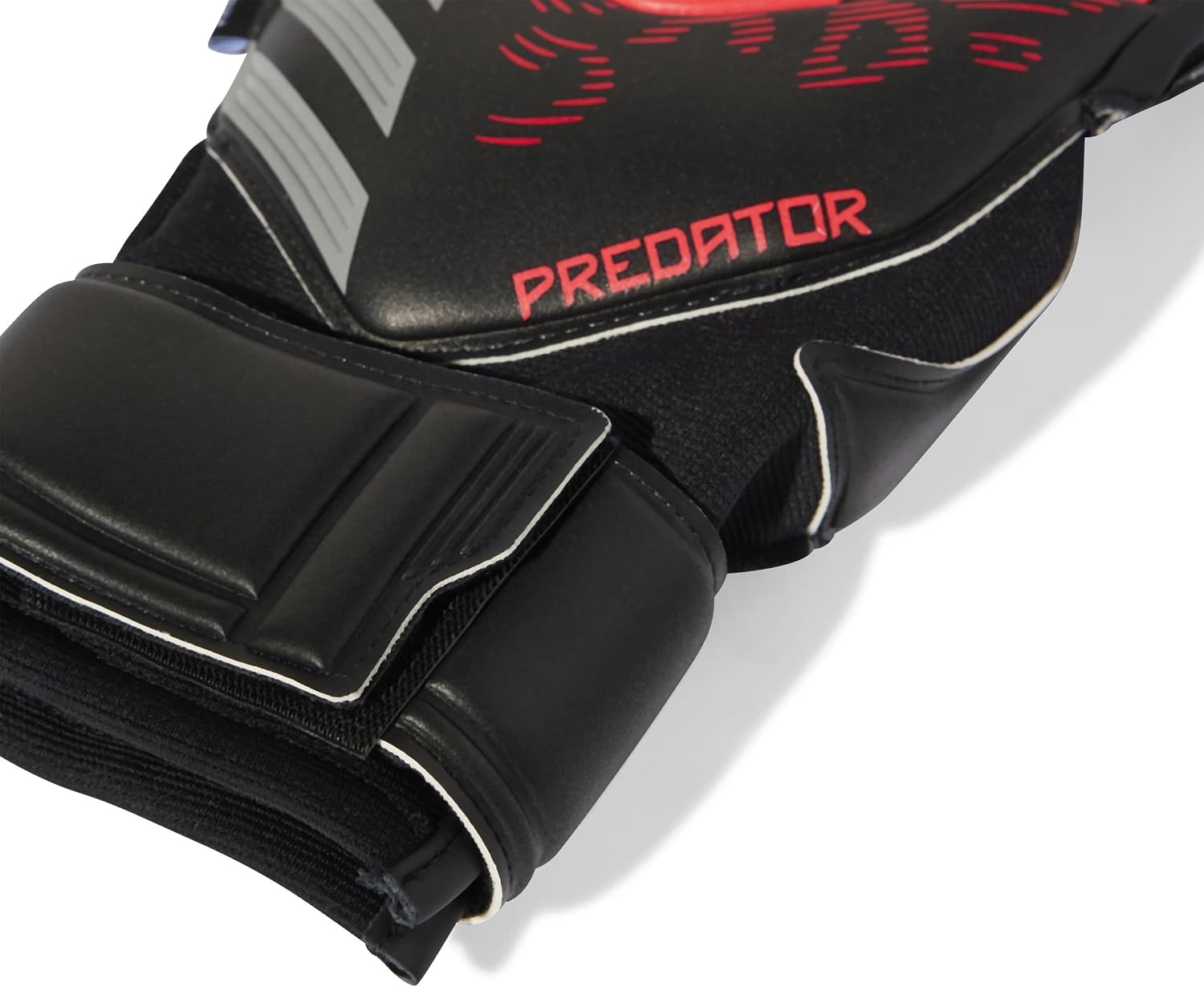 image:imageadidas Match Fingersave Goalkeeper Gloves Athletic WhiteBlackBlackLucid Red