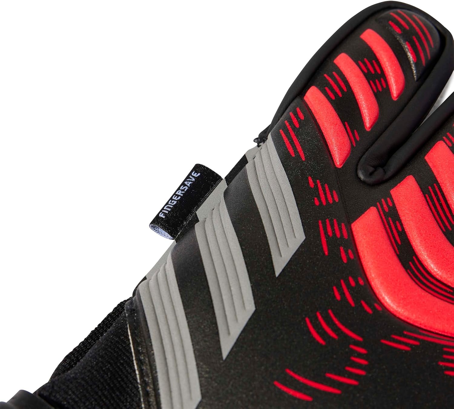 image:imageadidas Match Fingersave Goalkeeper Gloves Athletic WhiteBlackBlackLucid Red