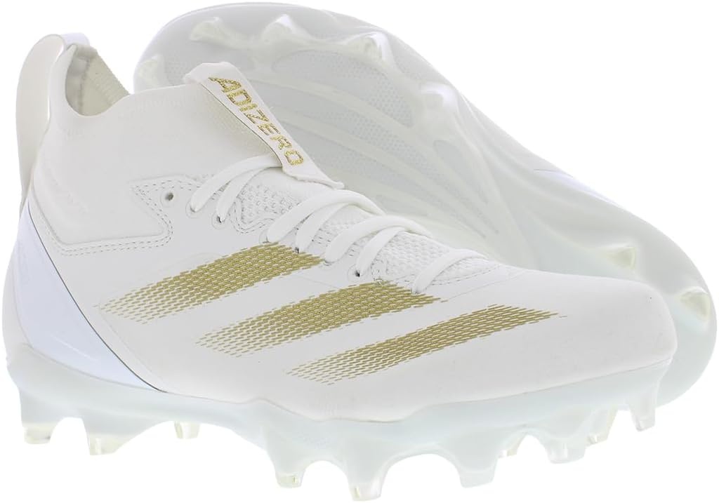 image:imageadidas Mens Adizero Impact2 American FootballFootwear WhiteGold MetallicFootwear Whitewhite
