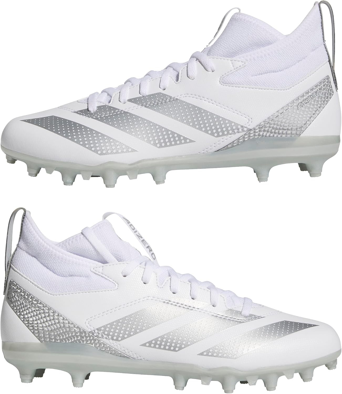 image:imageadidas Mens Adizero Impact2 American FootballWhiteSilver MetallicWhite
