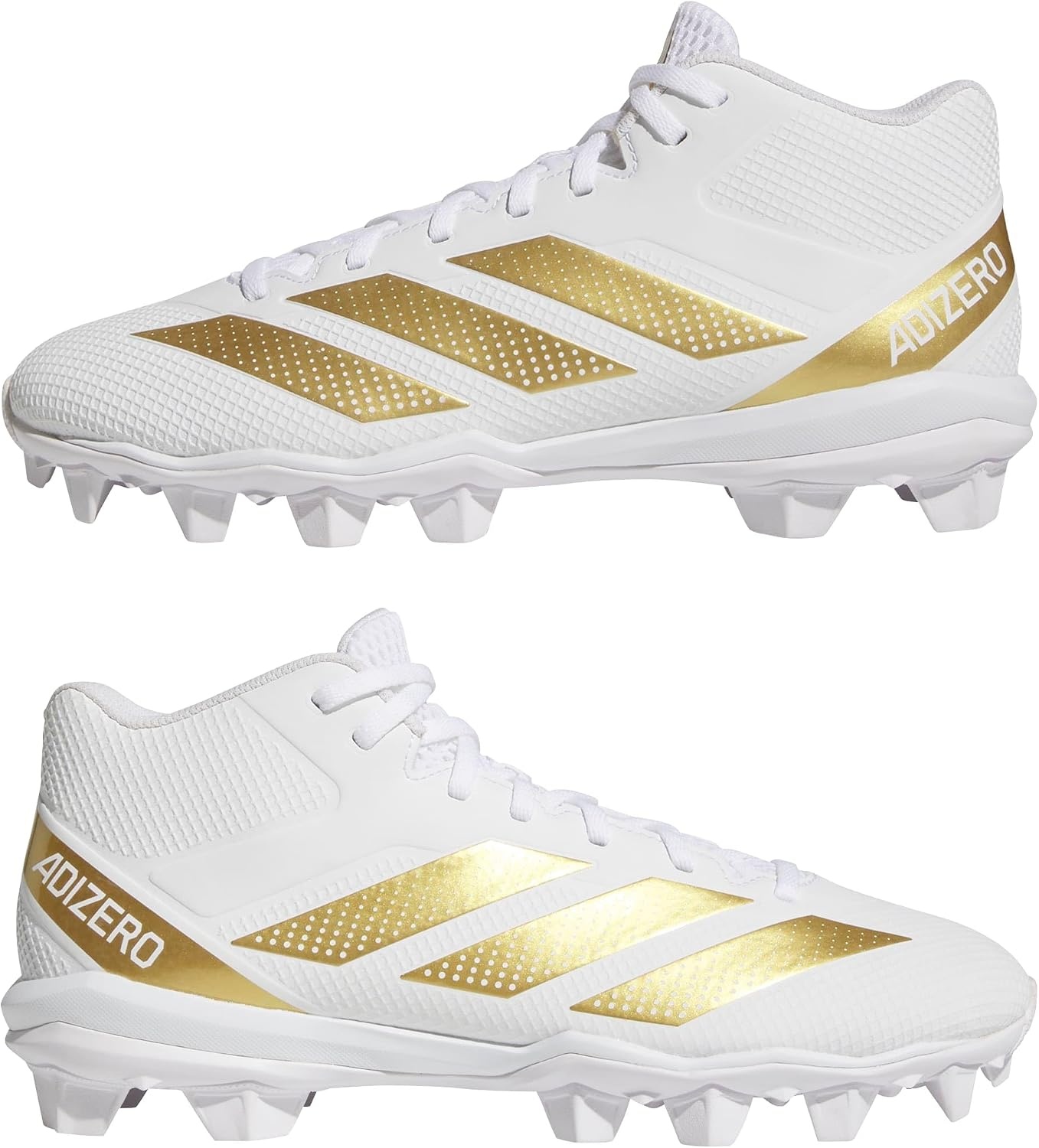 image:imageadidas Mens Adizero Impact2 Molded American FootballWhiteGold MetallicWhite