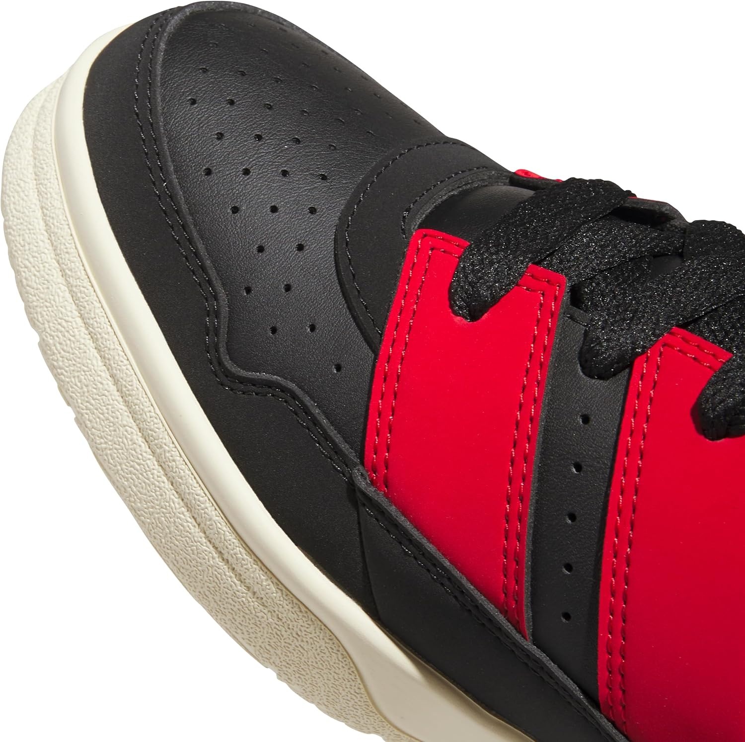 image:imageadidas Mens Break Start 2000 Lace Up Sneakers Shoes Casual BlackBlackBetter ScarletWarm Vanilla