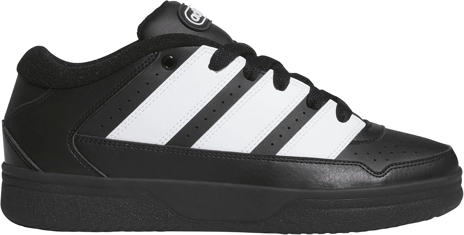 image:imageadidas Mens Break Start 2000 Lace Up Sneakers Shoes Casual BlackBlackWhiteBlack