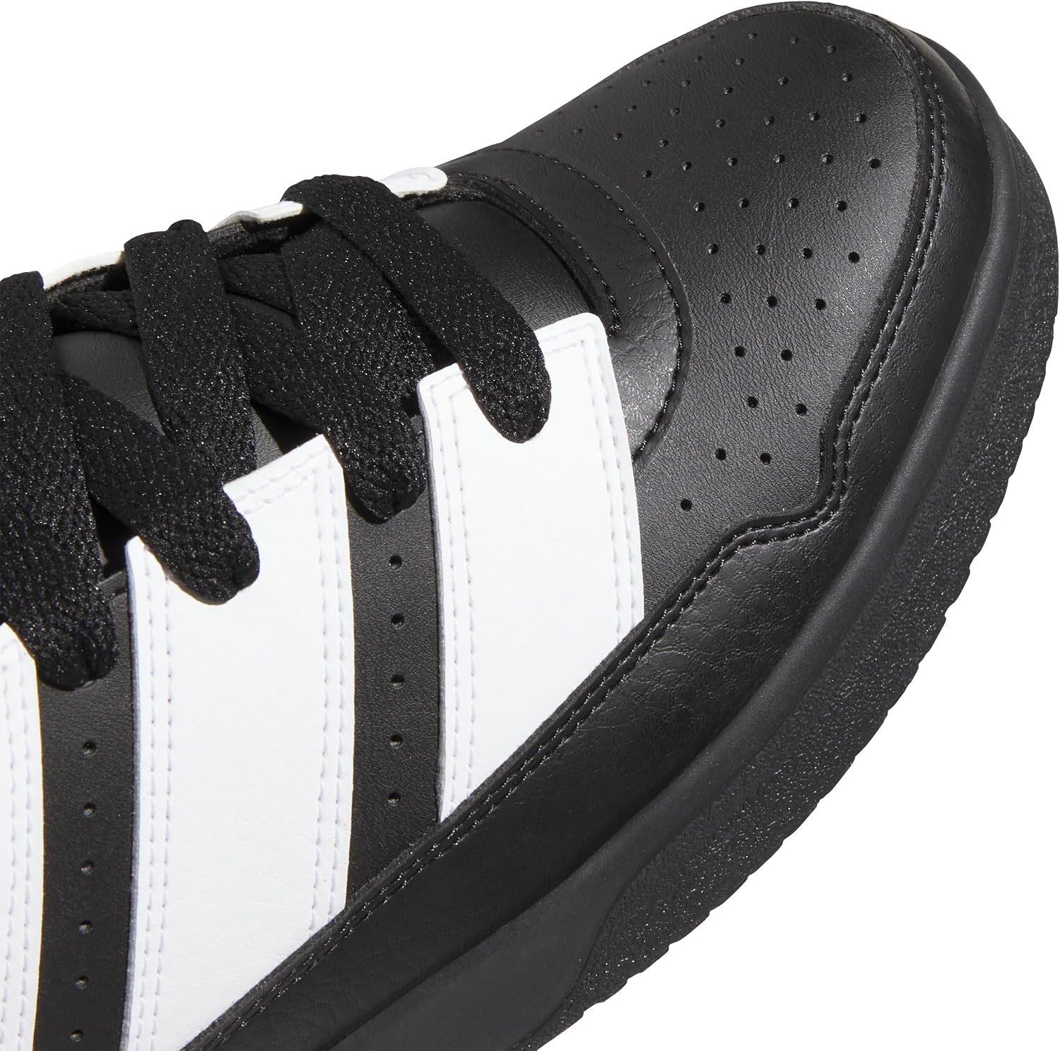 image:imageadidas Mens Break Start 2000 Lace Up Sneakers Shoes Casual BlackBlackWhiteBlack