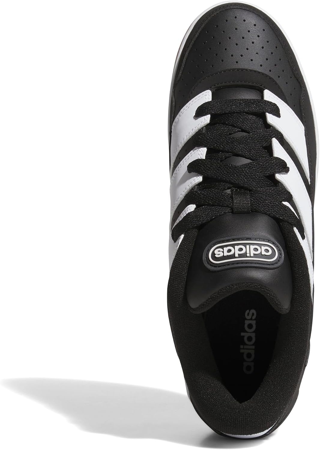 image:imageadidas Mens Break Start 2000 Lace Up Sneakers Shoes Casual BlackBlackWhiteGum