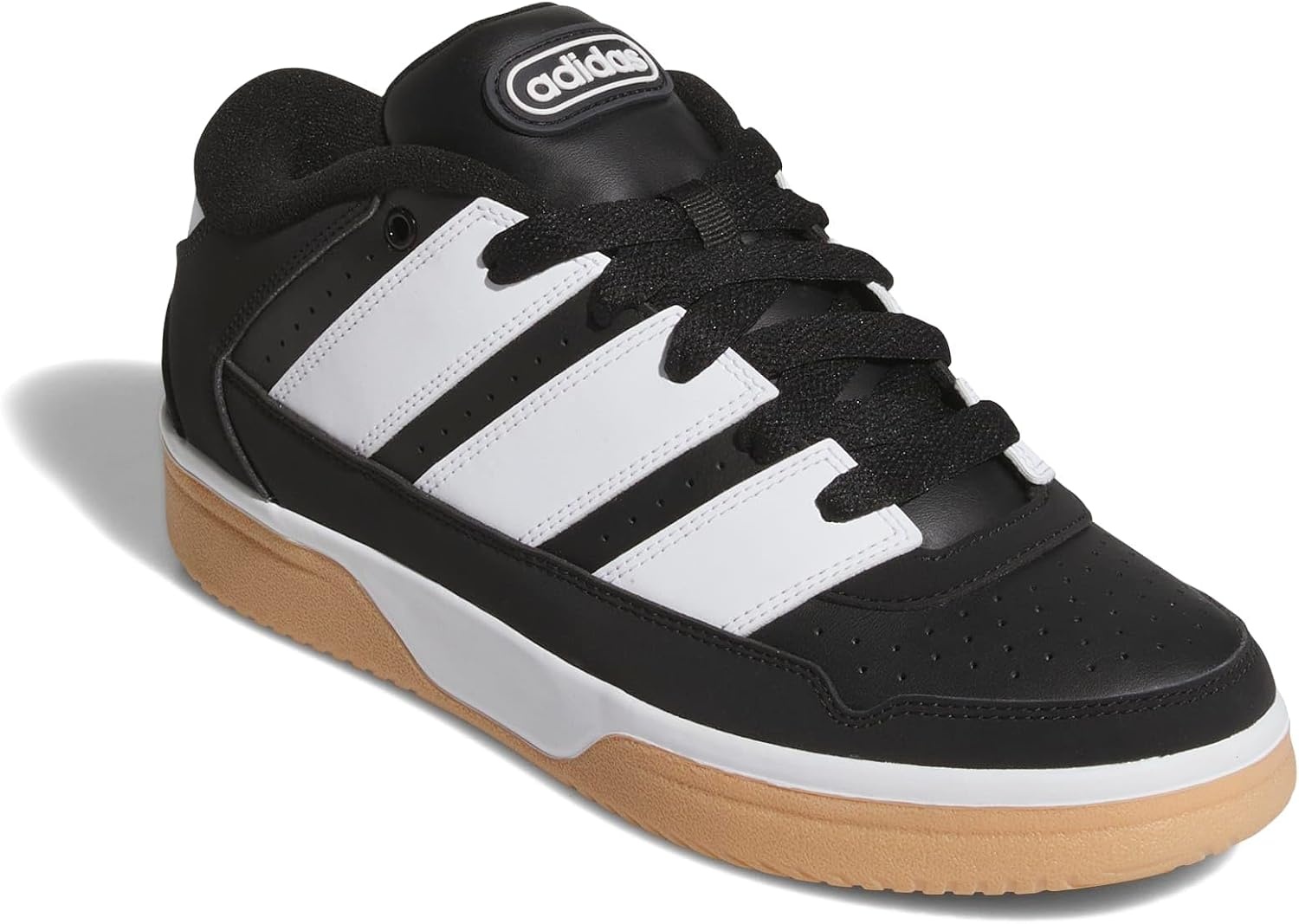 image:imageadidas Mens Break Start 2000 Lace Up Sneakers Shoes Casual BlackBlackWhiteGum