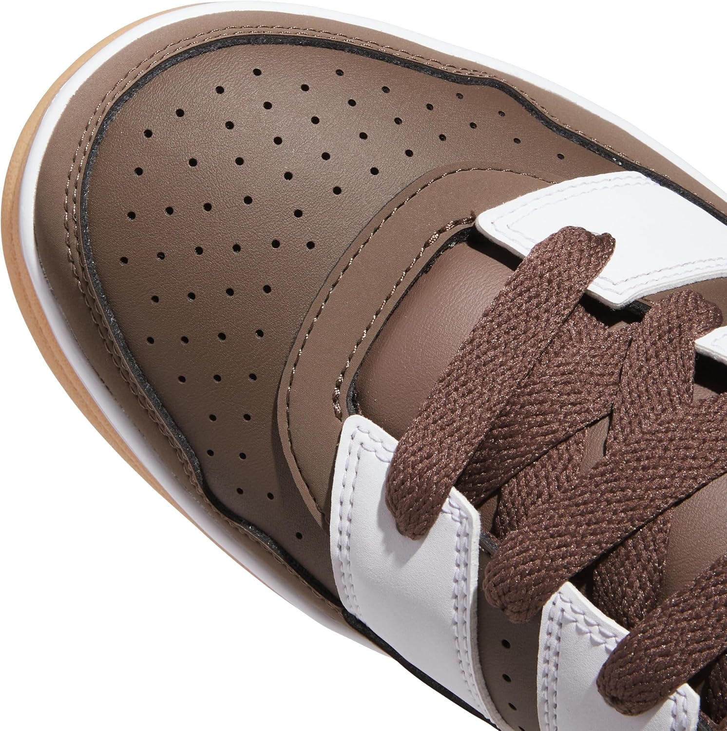 image:imageadidas Mens Break Start 2000 Lace Up Sneakers Shoes Casual BlackEarth StrataWhiteGum