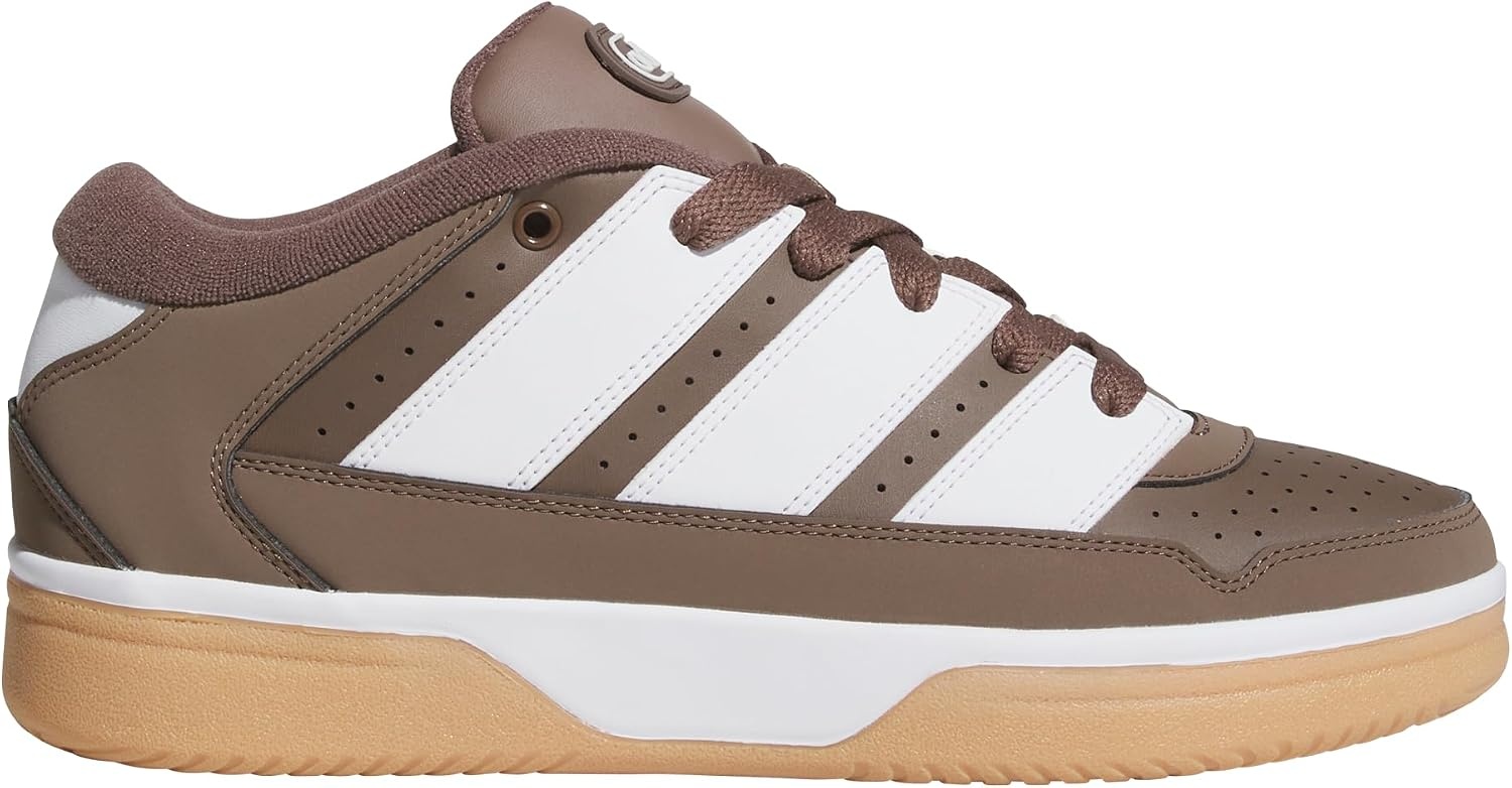 image:imageadidas Mens Break Start 2000 Lace Up Sneakers Shoes Casual BlackEarth StrataWhiteGum