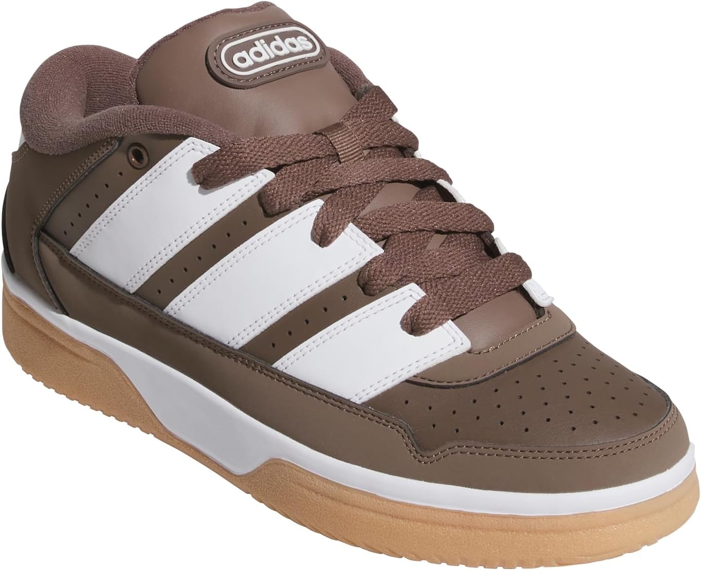 image:imageadidas Mens Break Start 2000 Lace Up Sneakers Shoes Casual BlackEarth StrataWhiteGum