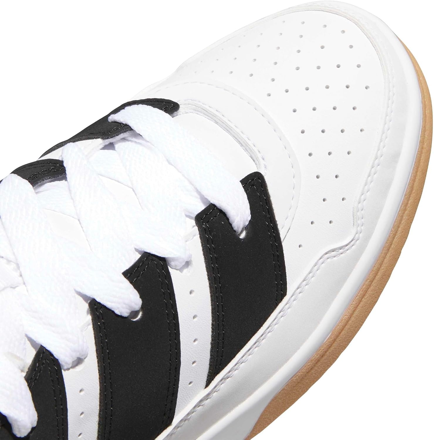 image:imageadidas Mens Break Start 2000 Lace Up Sneakers Shoes Casual BlackWhiteBlackGum