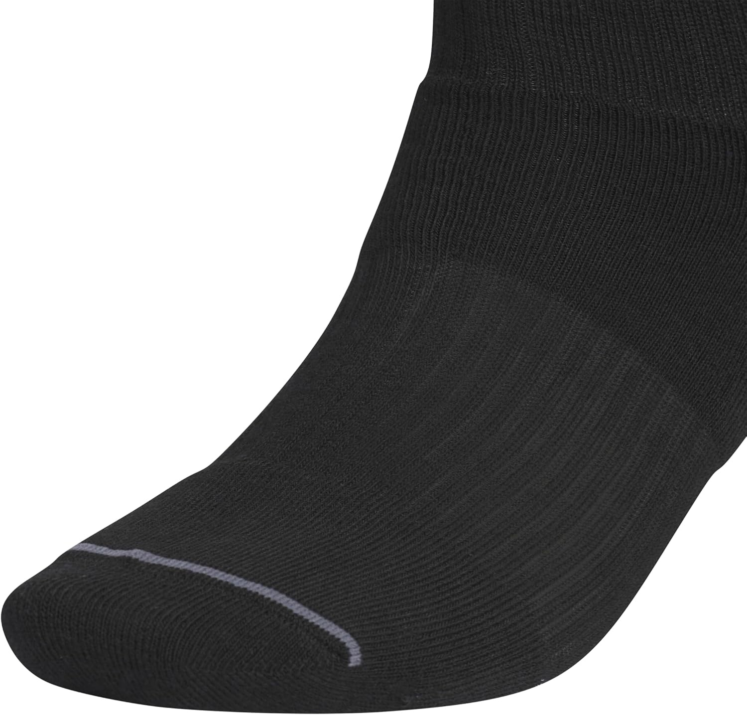 image:imageadidas Mens Cushioned High Quarter Socks 3 Pairs Durable amp ComfortableBlackOnix Grey3