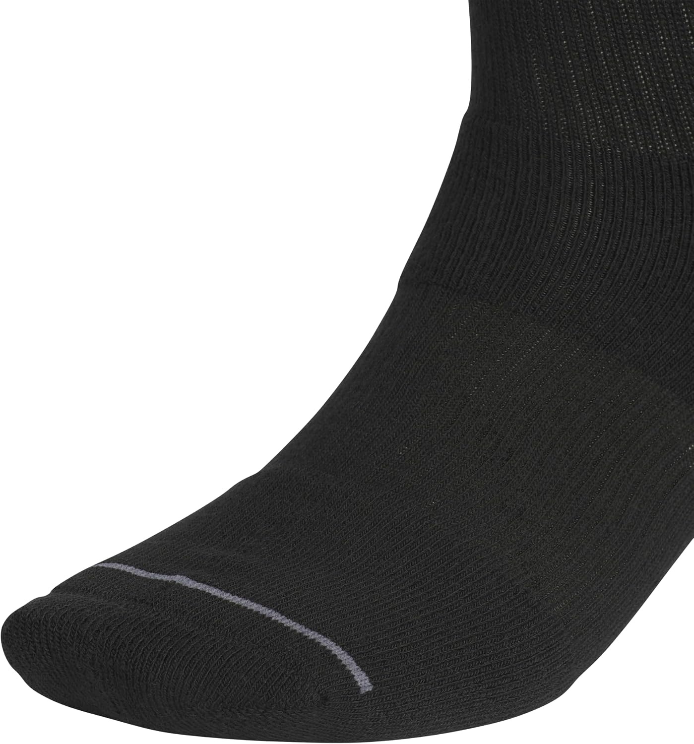 image:imageadidas Mens Cushioned High Quarter Socks 3 Pairs Durable amp ComfortableBlackWhiteOnix Grey4