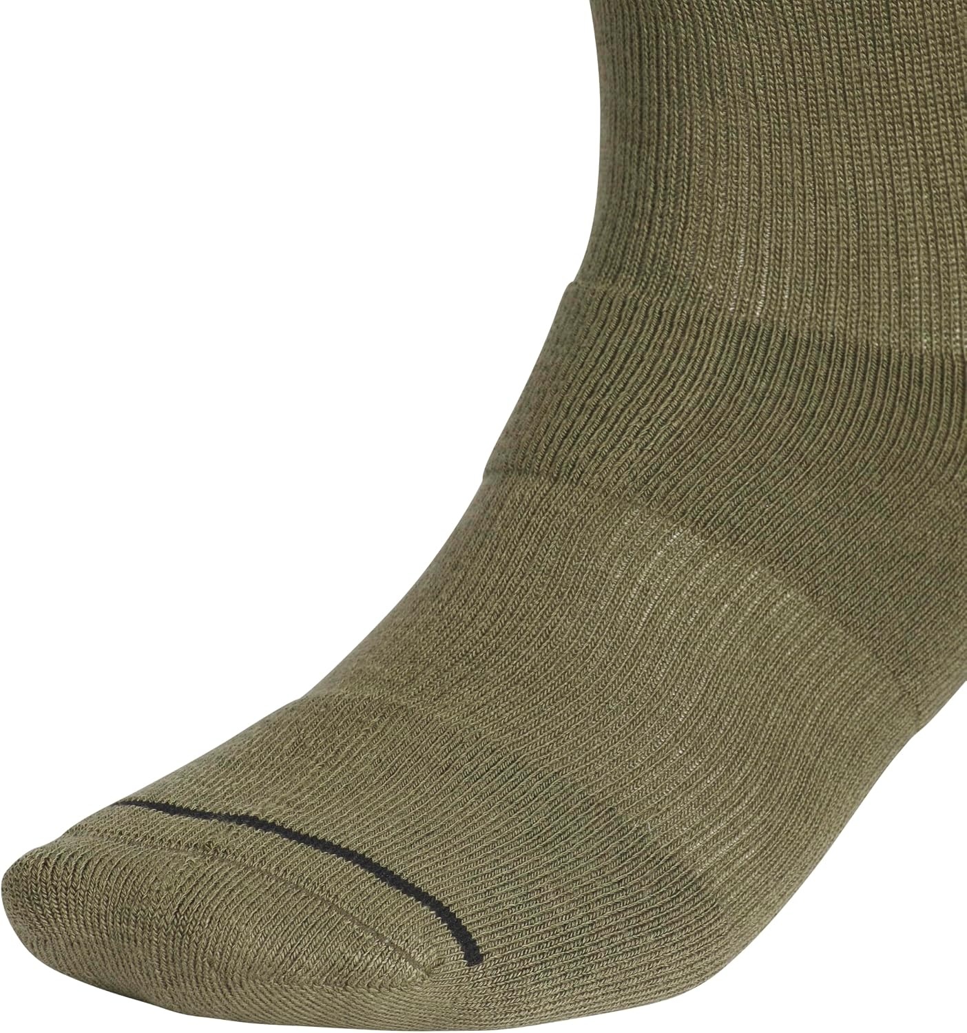 image:imageadidas Mens Cushioned High Quarter Socks 3 Pairs Durable amp ComfortableOlive Strata GreenOnix GreyDark Blue4