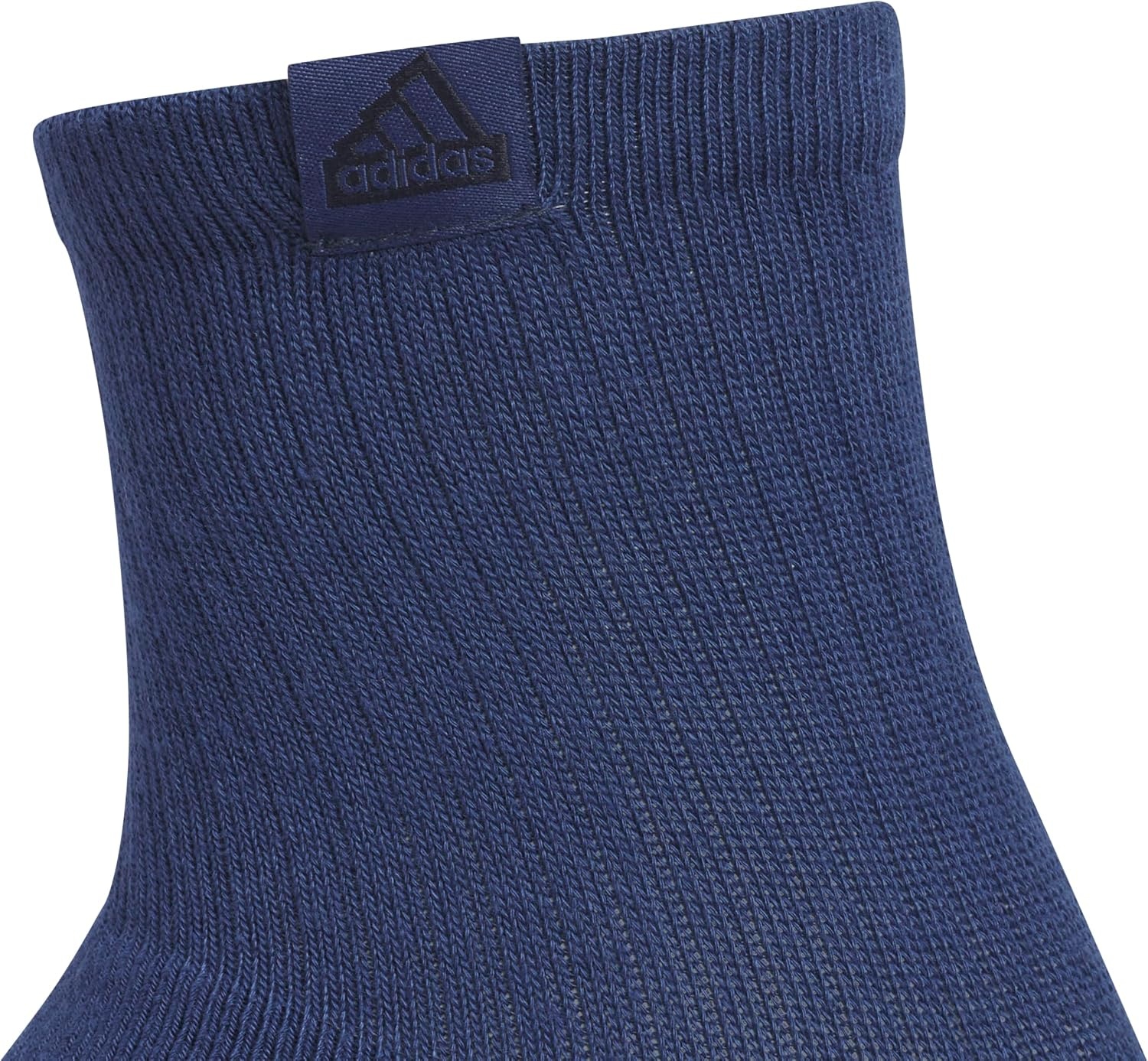 image:imageadidas Mens Cushioned High Quarter Socks 3 Pairs Durable amp ComfortableTech Indigo BlueCool Light HeatherWhite3