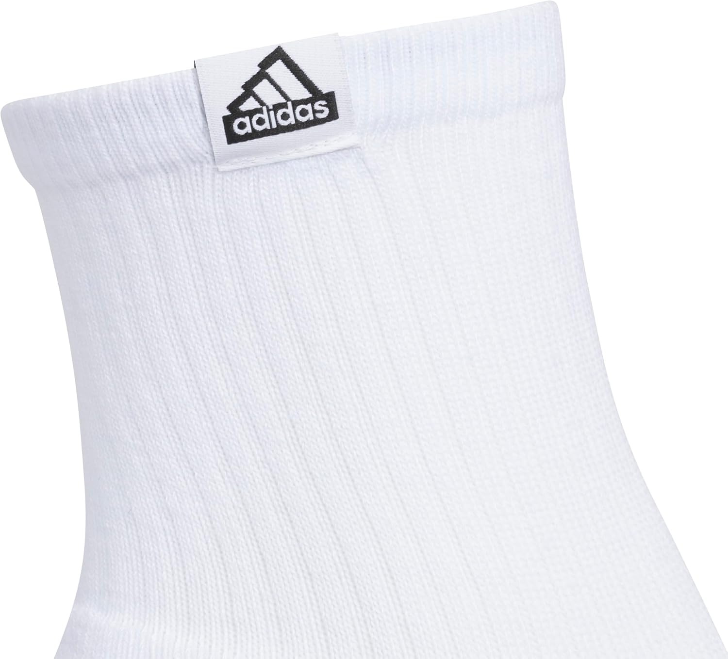 image:imageadidas Mens Cushioned High Quarter Socks 3 Pairs Durable amp ComfortableWhiteBlack3