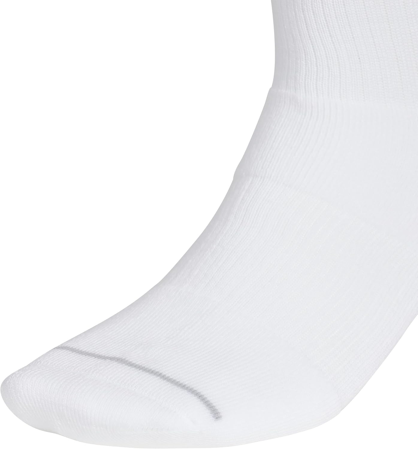 image:imageadidas Mens Cushioned High Quarter Socks 3 Pairs Durable amp ComfortableWhiteBlackClear Onix Grey4