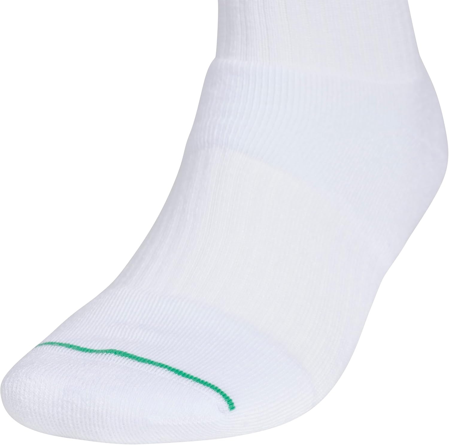 image:imageadidas Mens Cushioned High Quarter Socks 3 Pairs Durable amp ComfortableWhiteDark BlueCool Light Heather3