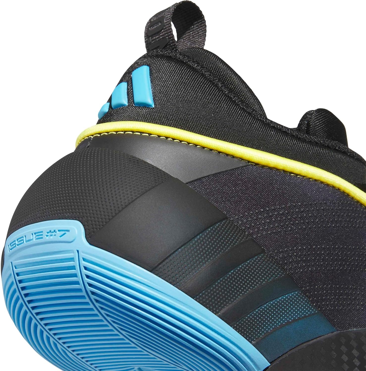 image:imageadidas Mens DON Issue 7 Basketball Sneakers Shoes Black PinkLucid AquamarineBlackYellow