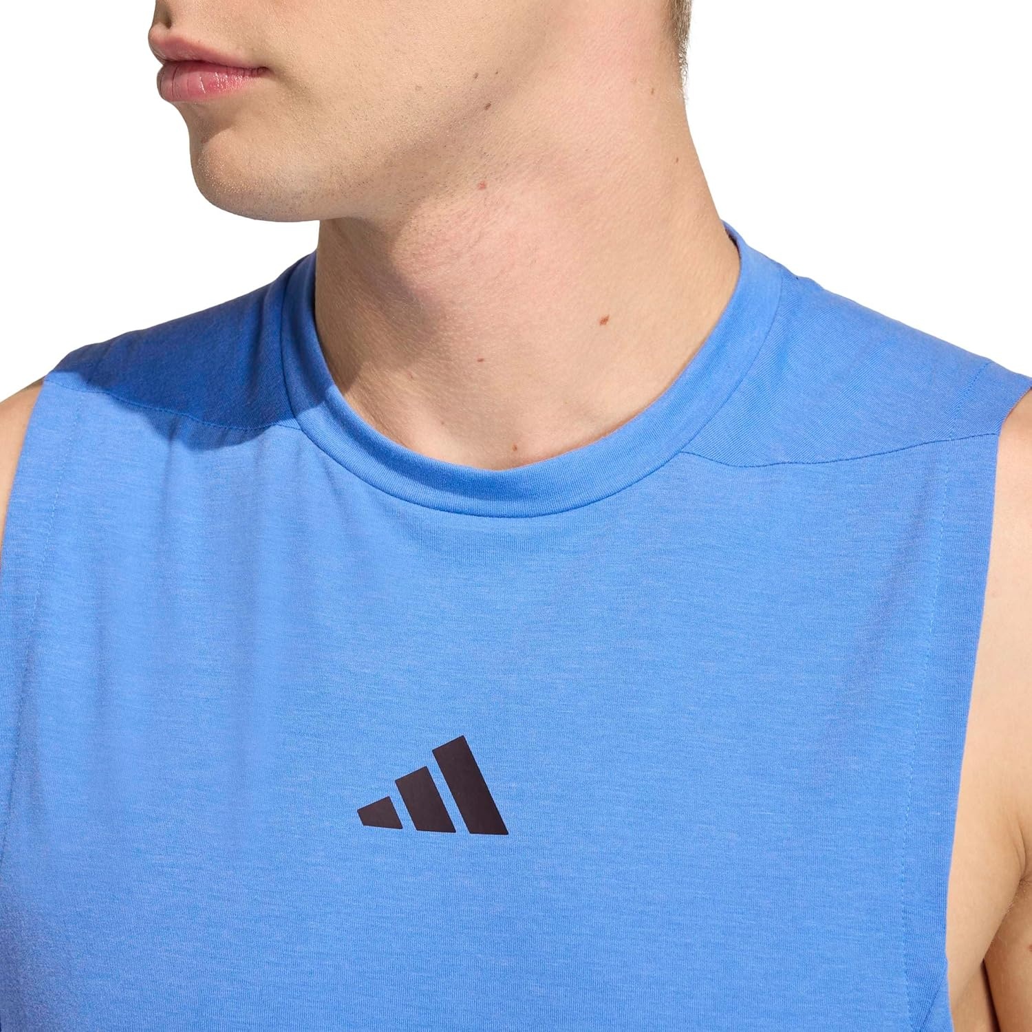 image:imageadidas Mens Designed for Training Workout Tank TopRay Blue