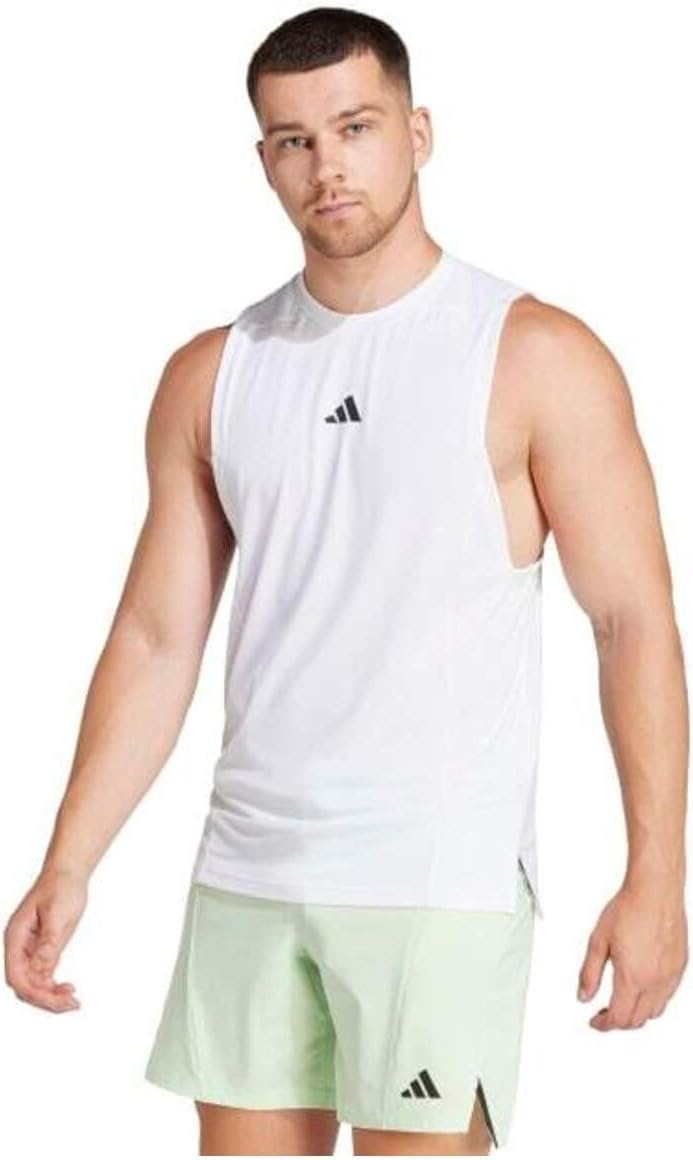 image:imageadidas Mens Designed for Training Workout Tank TopWhite