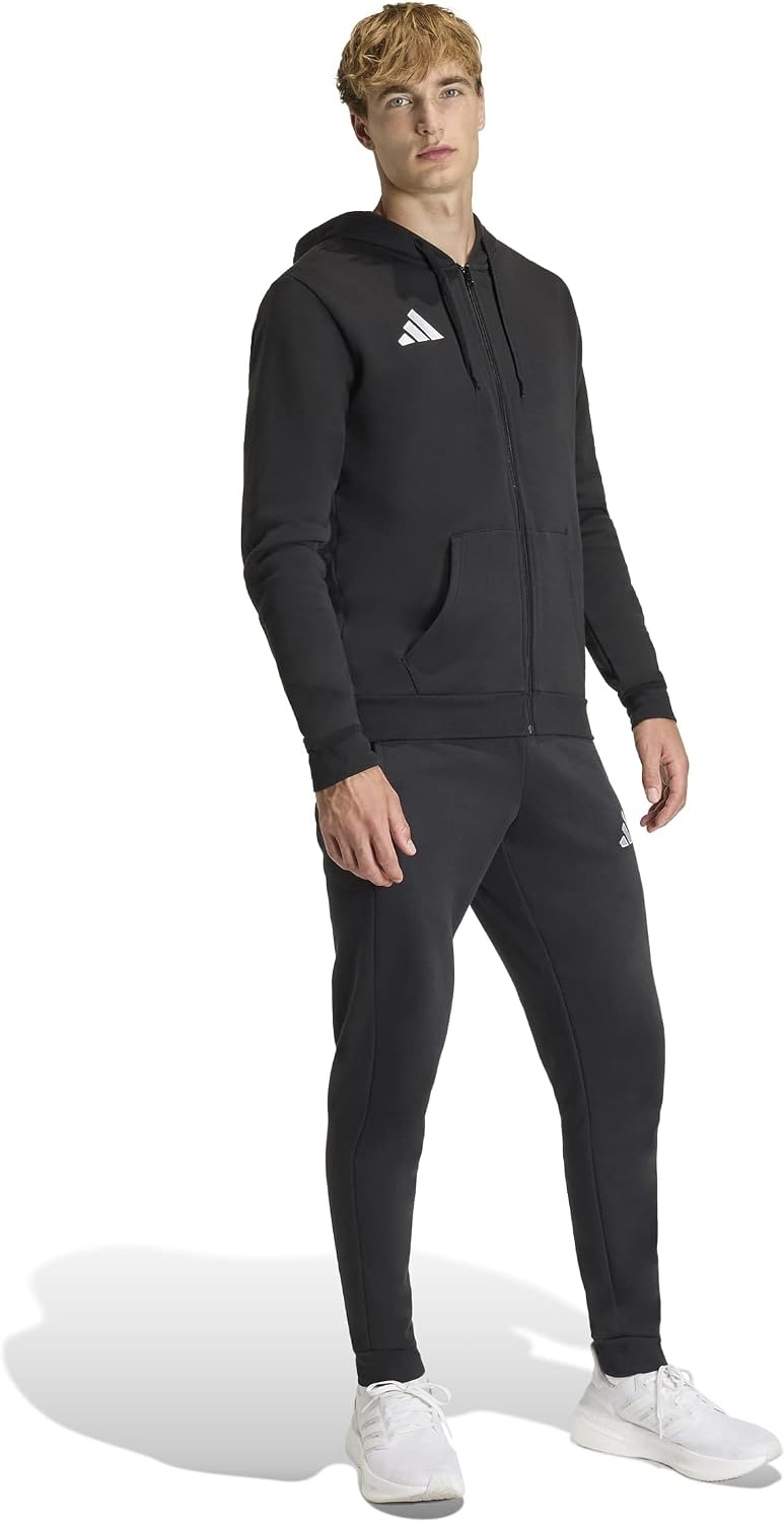 image:imageadidas Mens Entrada 26 Fullzip HoodieBlackWhite