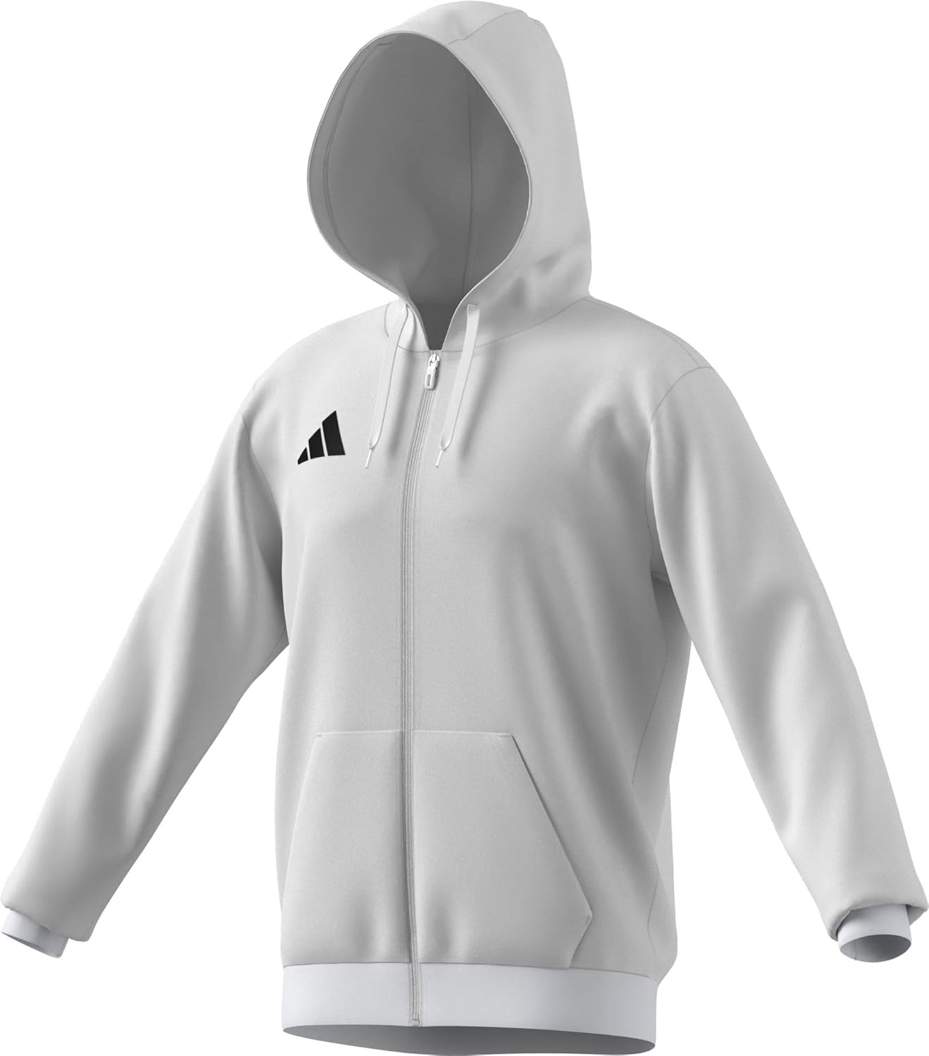 image:imageadidas Mens Entrada 26 Fullzip HoodieWhiteBlack