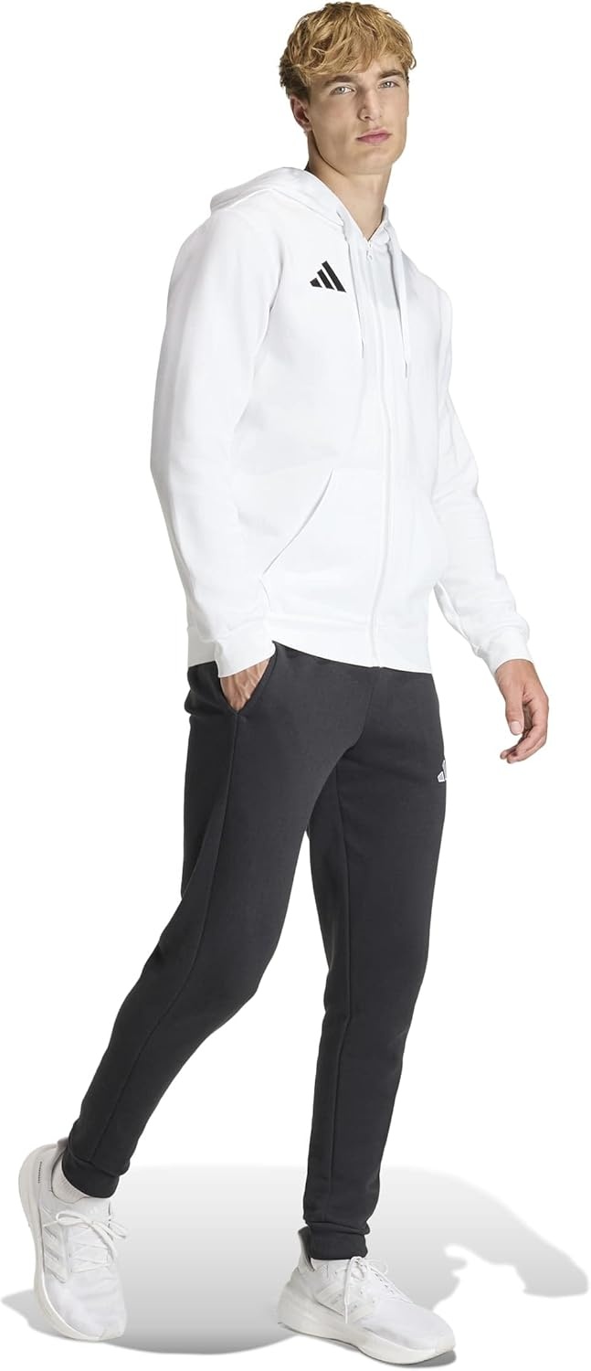 image:imageadidas Mens Entrada 26 Fullzip HoodieWhiteBlack