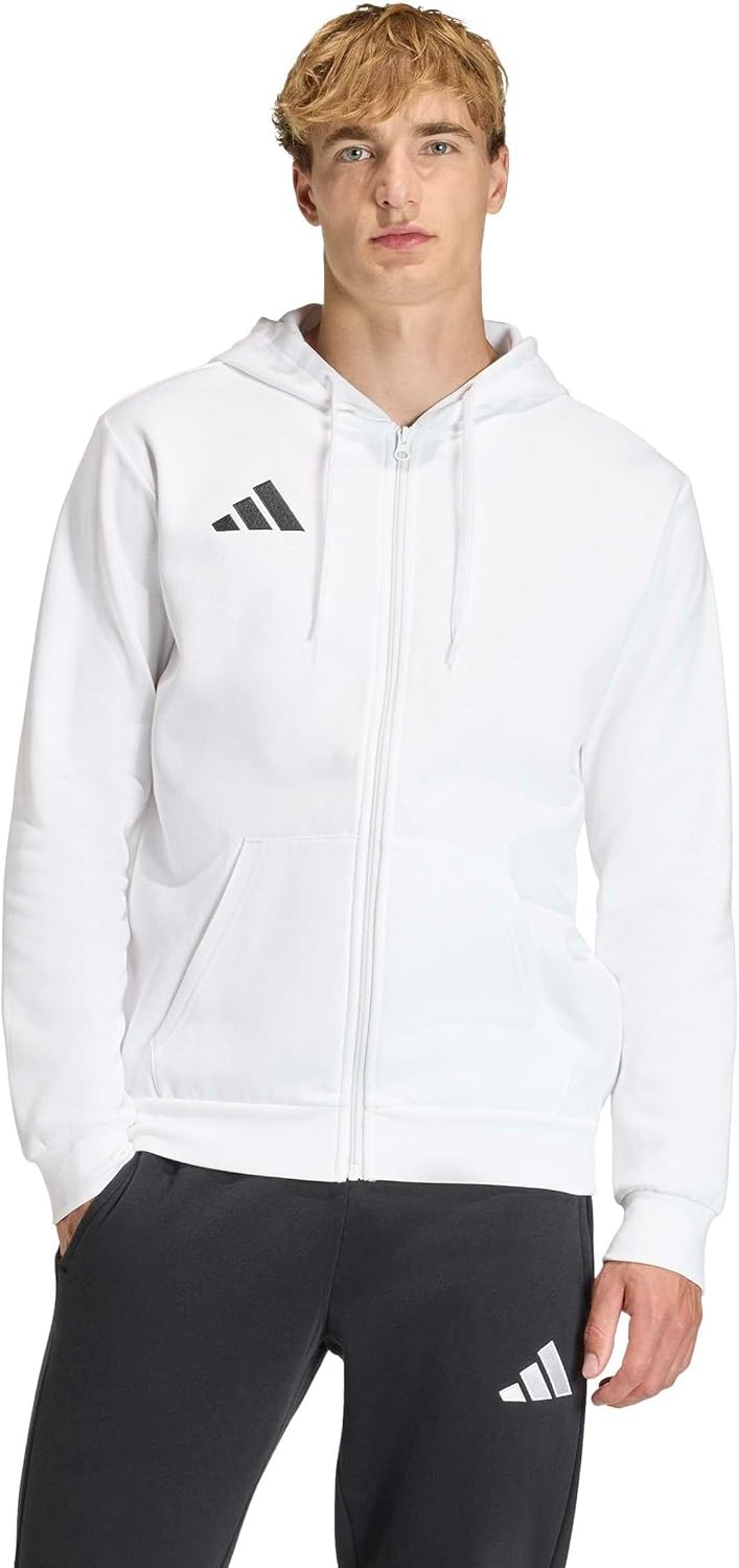image:imageadidas Mens Entrada 26 Fullzip HoodieWhiteBlack