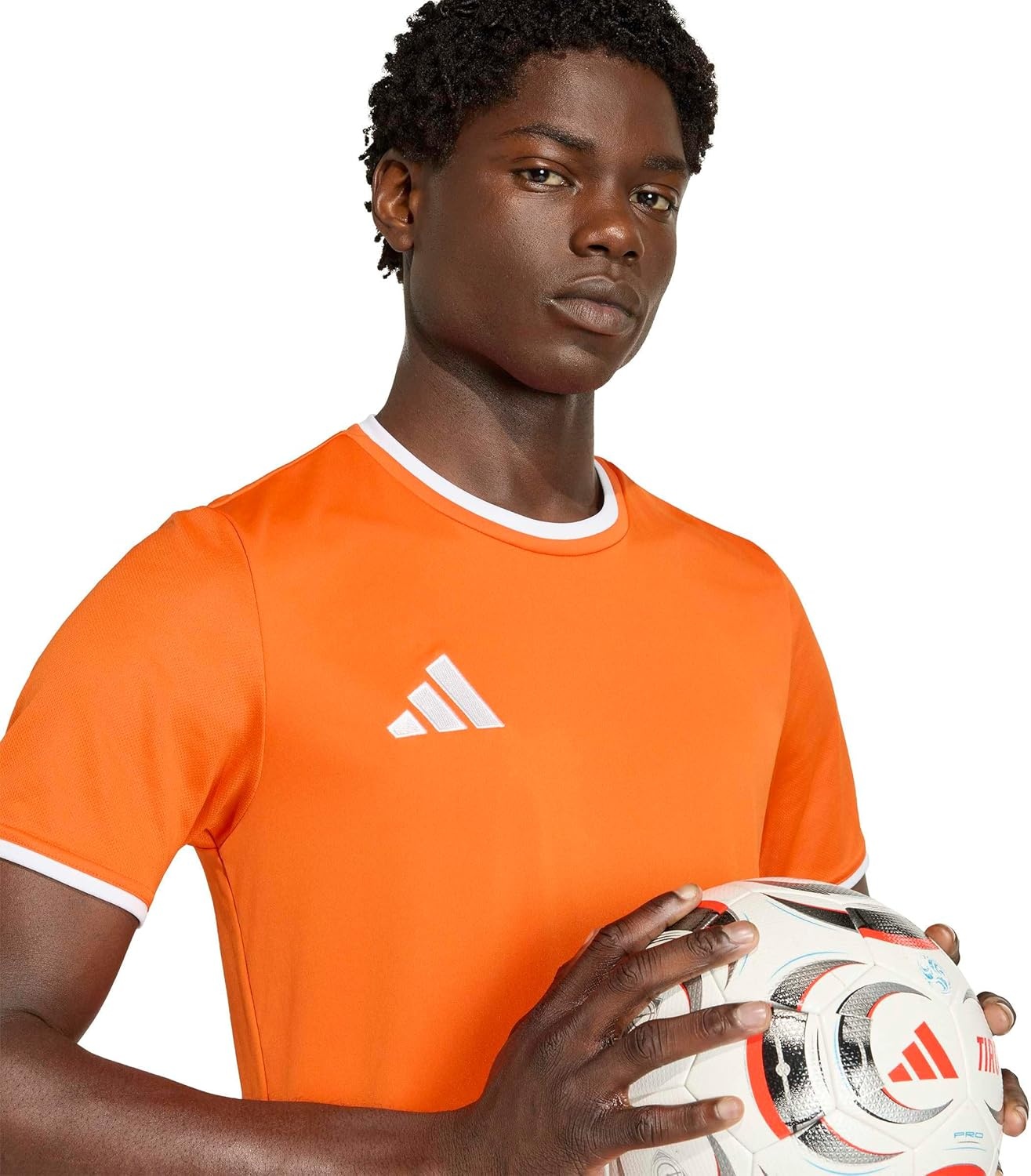 image:imageadidas Mens Entrada 26 JerseyTeam OrangeWhite