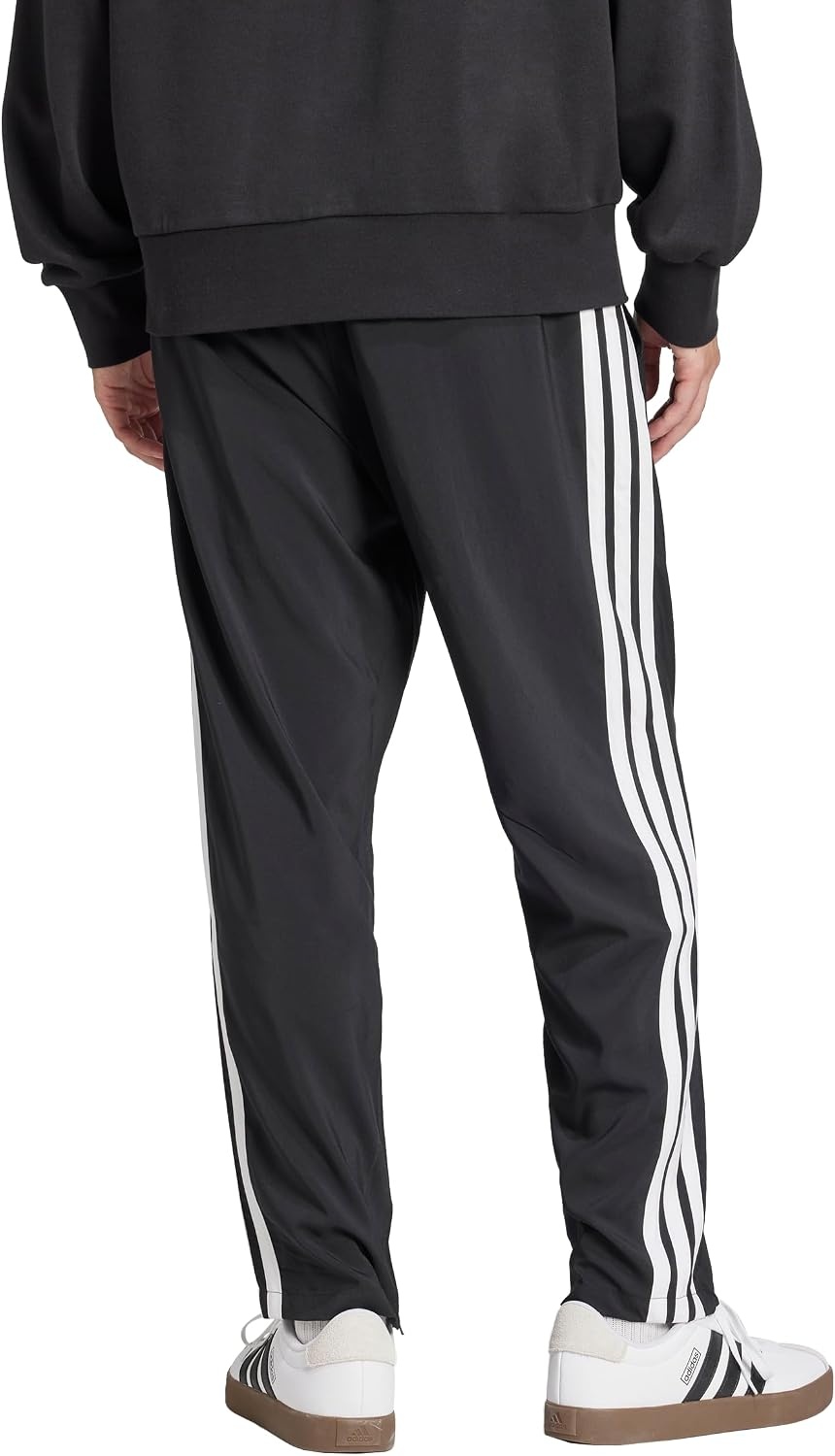 image:imageadidas Mens Essentials 3Stripes Open Hem Stanford PantsBlackWhite