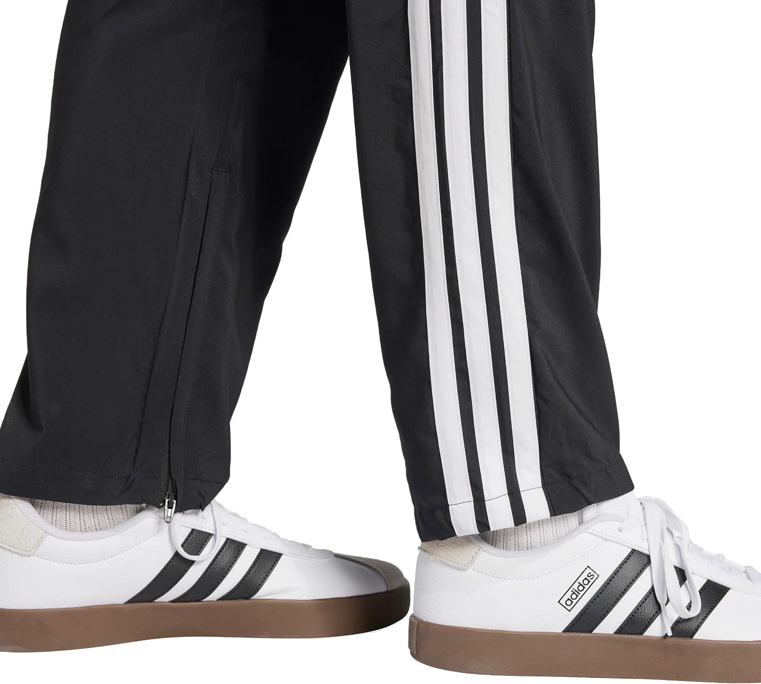 image:imageadidas Mens Essentials 3Stripes Open Hem Stanford PantsBlackWhite