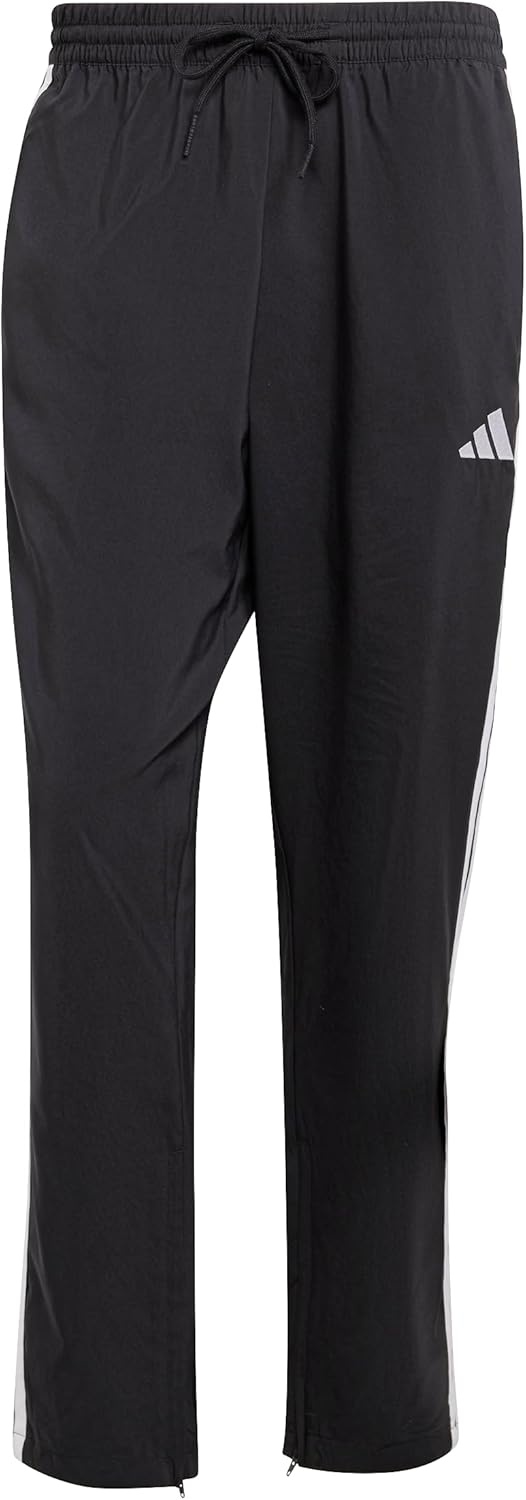 image:imageadidas Mens Essentials 3Stripes Open Hem Stanford PantsBlackWhite