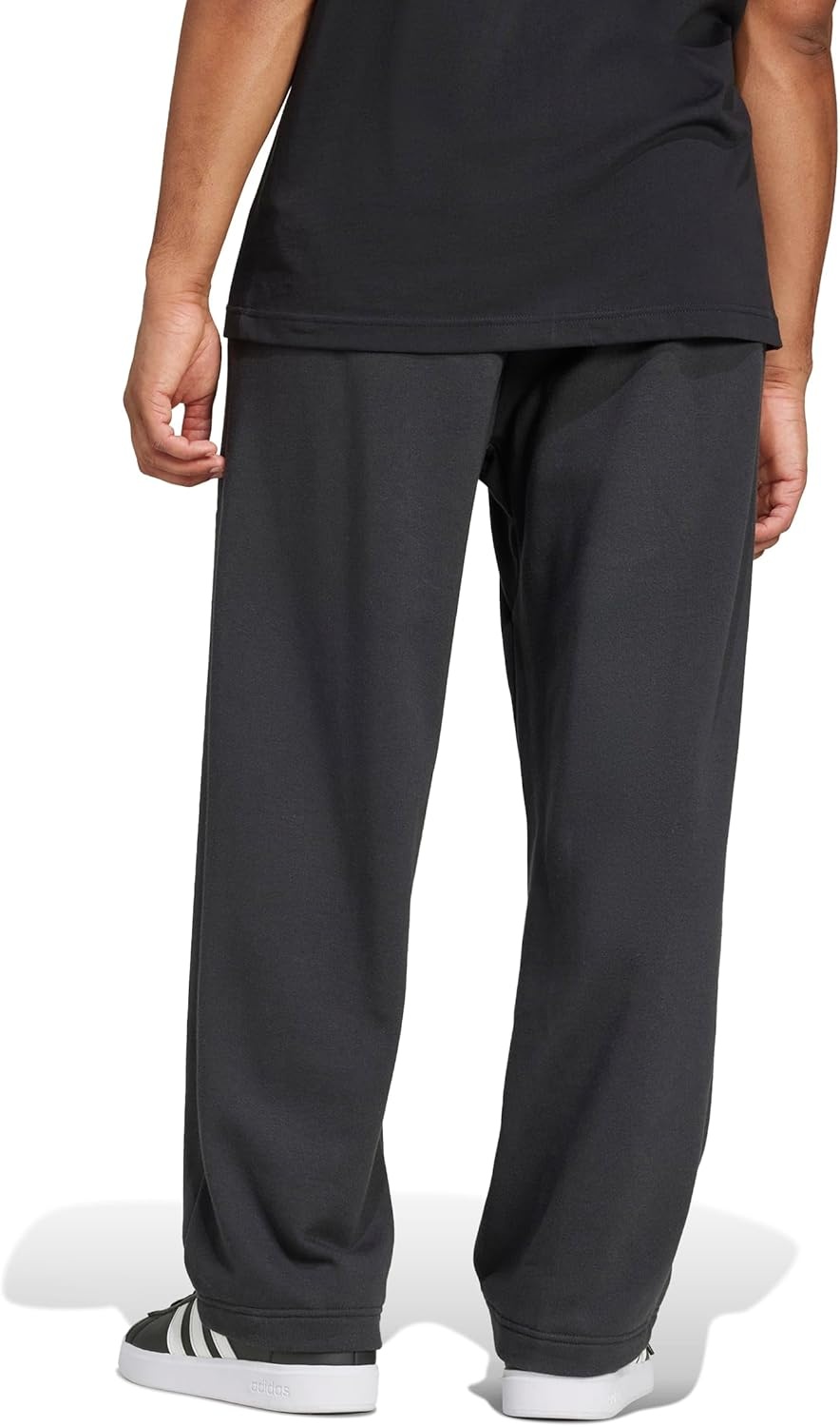 image:imageadidas Mens Essentials 3bar Wide Leg PantsBlackWhite