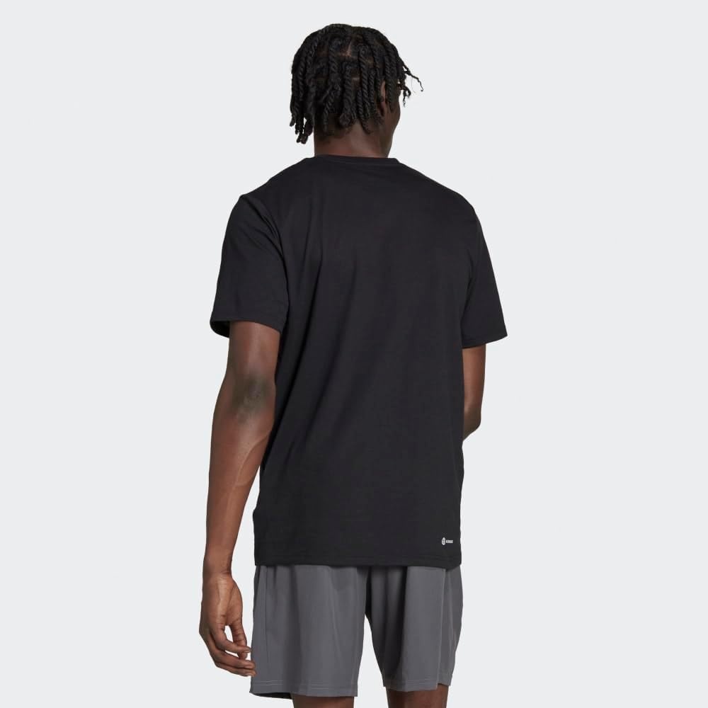 image:imageadidas Mens Essentials Feel Ready Training TShirtBlackWhite