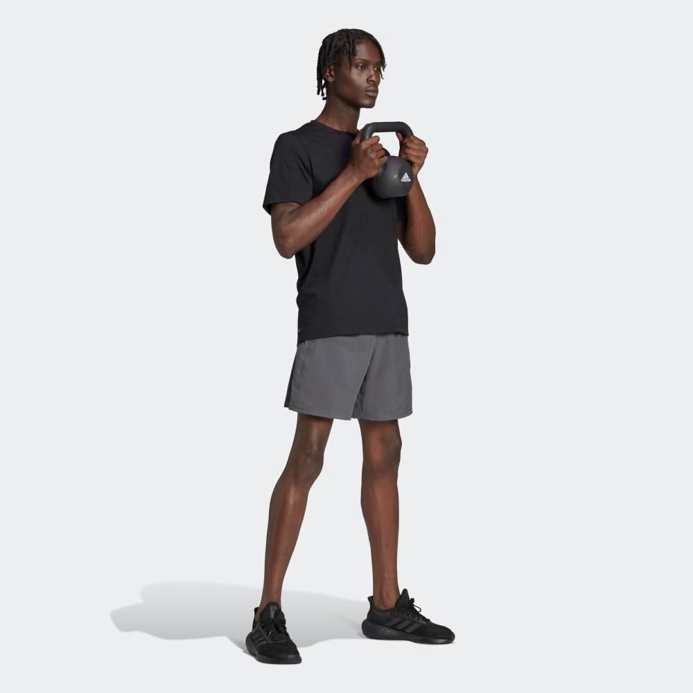 image:imageadidas Mens Essentials Feel Ready Training TShirtBlackWhite