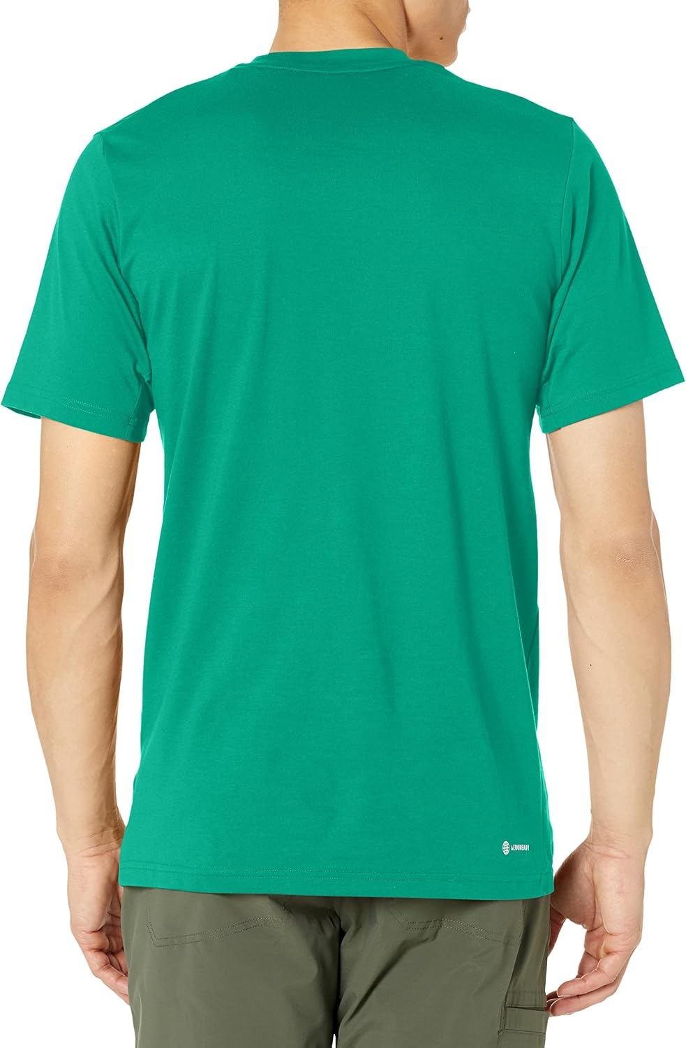 image:imageadidas Mens Essentials Feel Ready Training TShirtCourt GreenWhite