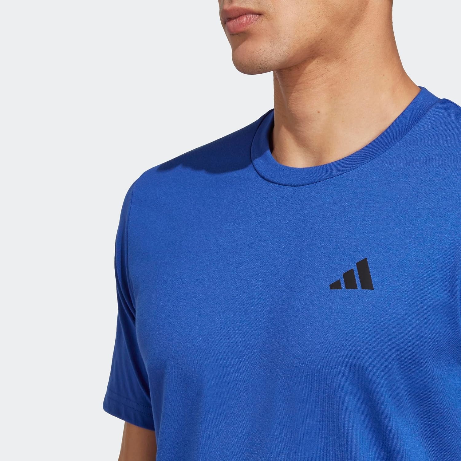 image:imageadidas Mens Essentials Feel Ready Training TShirtLucid BlueSemi Lucid BlueBlack