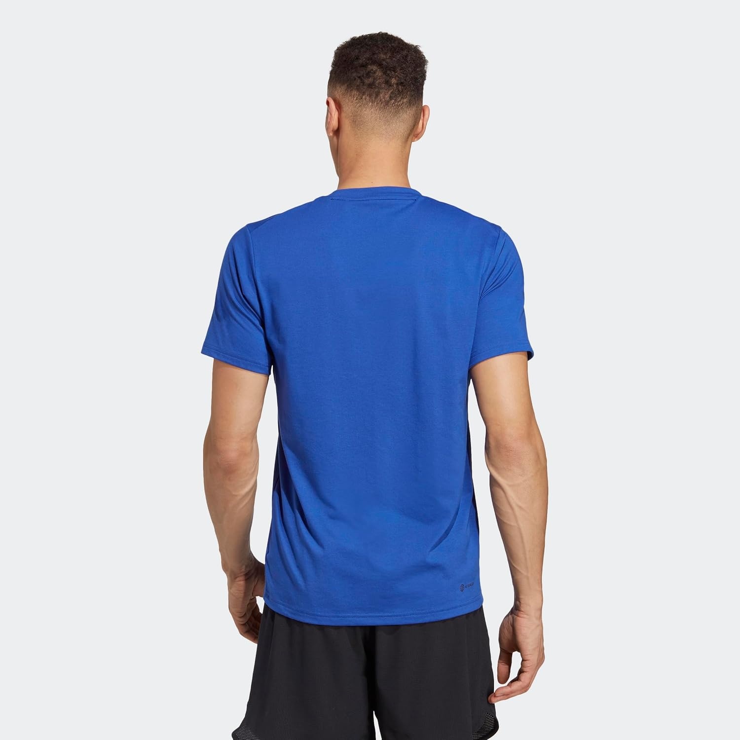 image:imageadidas Mens Essentials Feel Ready Training TShirtLucid BlueSemi Lucid BlueBlack