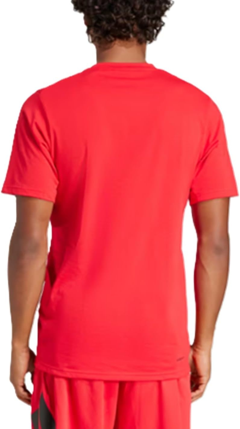 image:imageadidas Mens Essentials Feel Ready Training TShirtPure RubyBlack