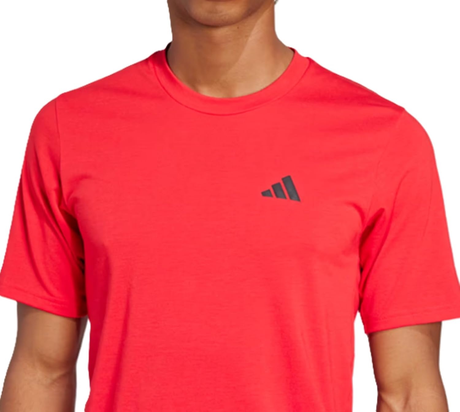 image:imageadidas Mens Essentials Feel Ready Training TShirtPure RubyBlack