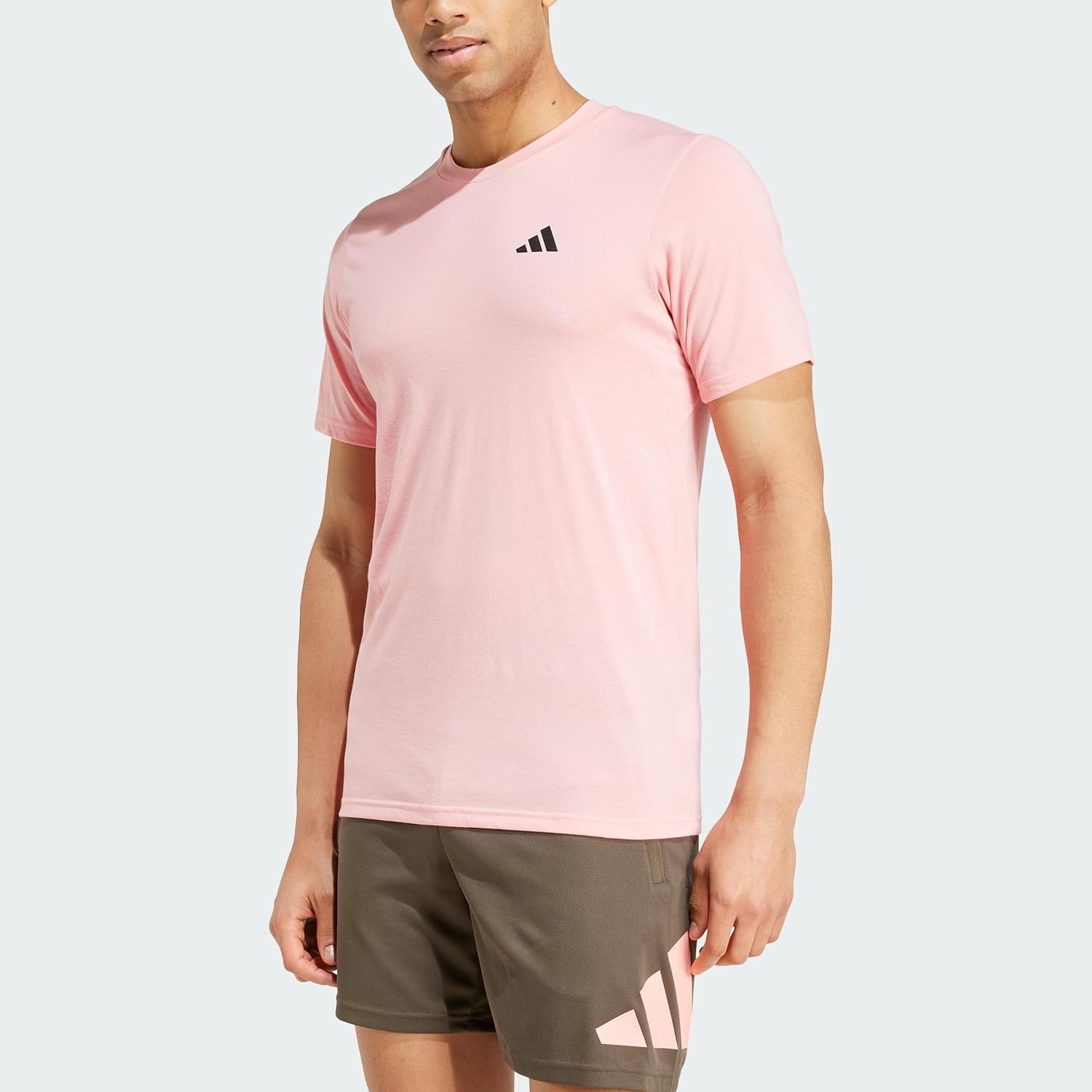 image:imageadidas Mens Essentials Feel Ready Training TShirtSemi Pink SparkBlack
